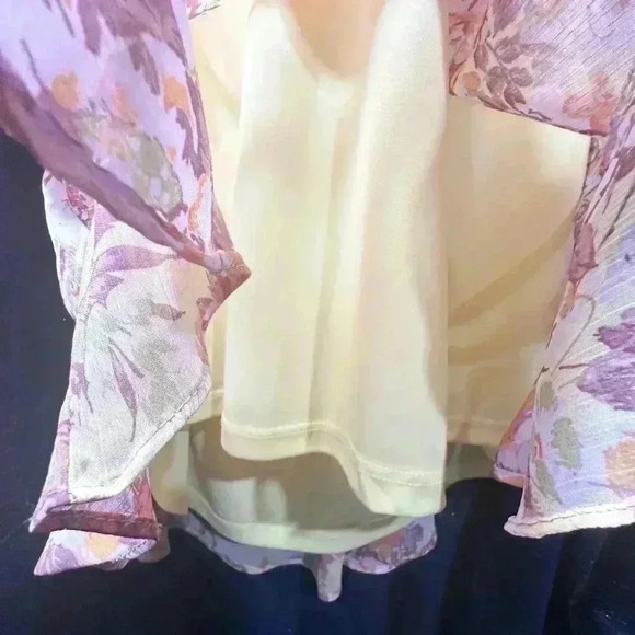 Rewind Juniors Women’s Floral Cold Shoulder Cut Out Dress - Picture 10 of 15